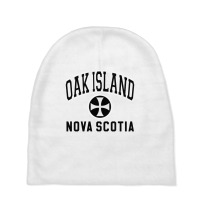 Oak Island Varsity Style Cross Black Print Pullover Hoodie Baby Beanies | Artistshot