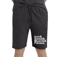 Iron & Sweat & Muscle & Fitness 1 Vintage Short | Artistshot