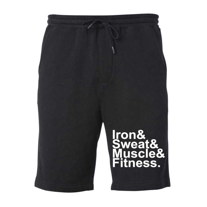 Iron & Sweat & Muscle & Fitness 1 Fleece Short | Artistshot