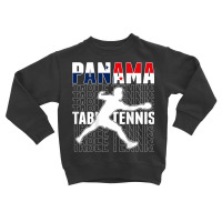 Panama Table Tennis Fans Jersey Panamanian Flag Ping Pong Toddler Sweatshirt | Artistshot