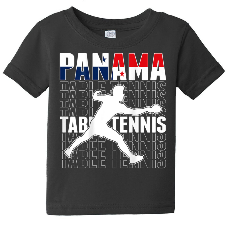 Panama Table Tennis Fans Jersey Panamanian Flag Ping Pong Baby Tee by Outpost | Artistshot