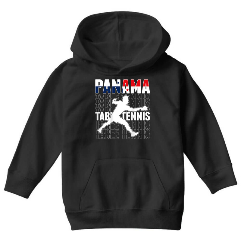 Panama Table Tennis Fans Jersey Panamanian Flag Ping Pong Youth Hoodie by Outpost | Artistshot