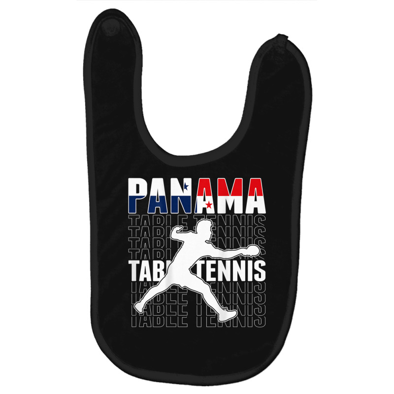 Panama Table Tennis Fans Jersey Panamanian Flag Ping Pong Baby Bibs by Outpost | Artistshot