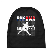 Panama Table Tennis Fans Jersey Panamanian Flag Ping Pong Baby Beanies | Artistshot