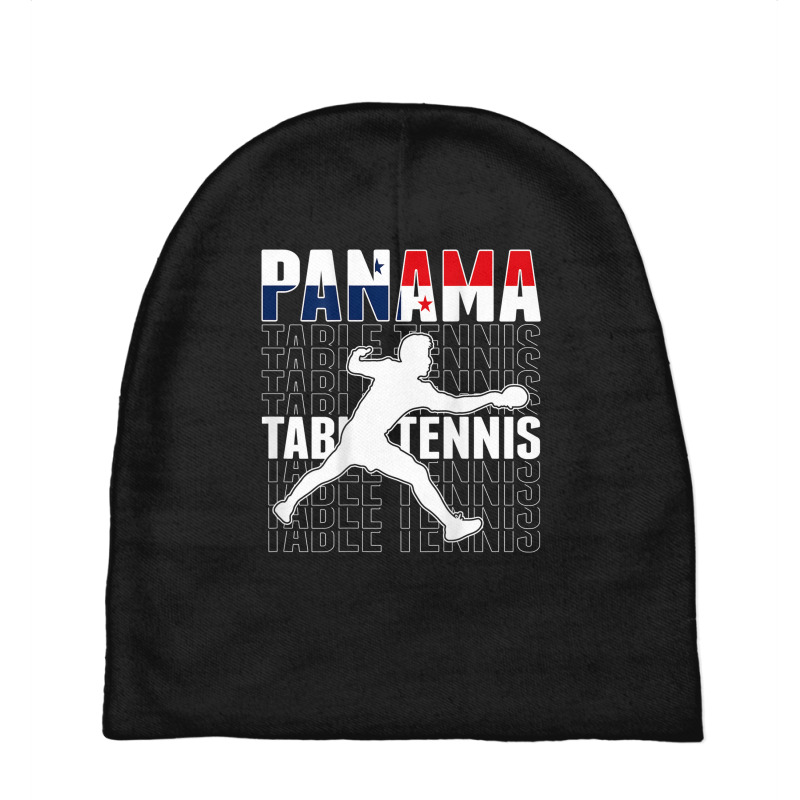 Panama Table Tennis Fans Jersey Panamanian Flag Ping Pong Baby Beanies by Outpost | Artistshot