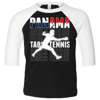 Panama Table Tennis Fans Jersey Panamanian Flag Ping Pong Toddler 3/4 Sleeve Tee | Artistshot