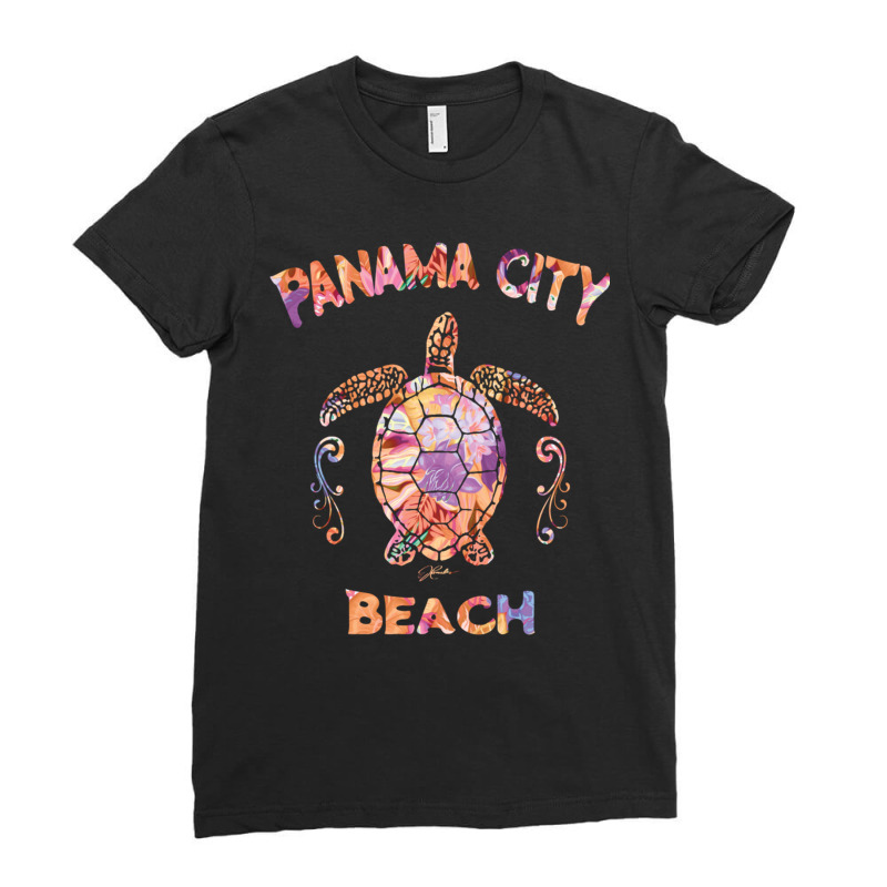 Jcombs Panama City Beach, Florida, Sea Turtle Pullover Hoodie Ladies Fitted T-Shirt by cm-arts | Artistshot