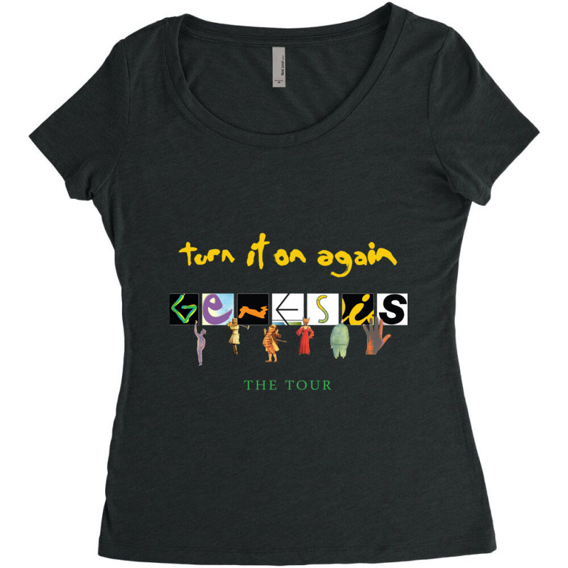 Genesis Turn It On Again Women's Triblend Scoop T-shirt by KIERRAMOORE | Artistshot