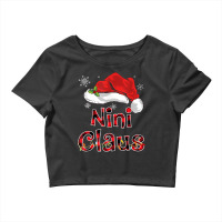 Nini Claus Shirt Christmas Lights Pajama Family Matching T Shirt Crop Top | Artistshot