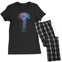 Dna Tree Life Earth Genetics Biologist Science Gift Tank Top Women's Pajamas Set | Artistshot