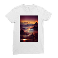 Quasar In Motion Across The Night Sky Motion Blur Northern T Shirt Ladies Fitted T-shirt | Artistshot