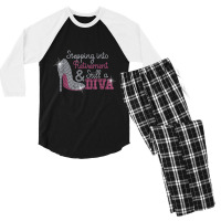 Stepping Into Retirement And Still A Boss Bling Rhinestone T Shirt Men's 3/4 Sleeve Pajama Set | Artistshot