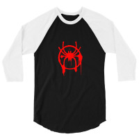 Into The Spider Verse Symbol Miles Morales 3/4 Sleeve Shirt | Artistshot