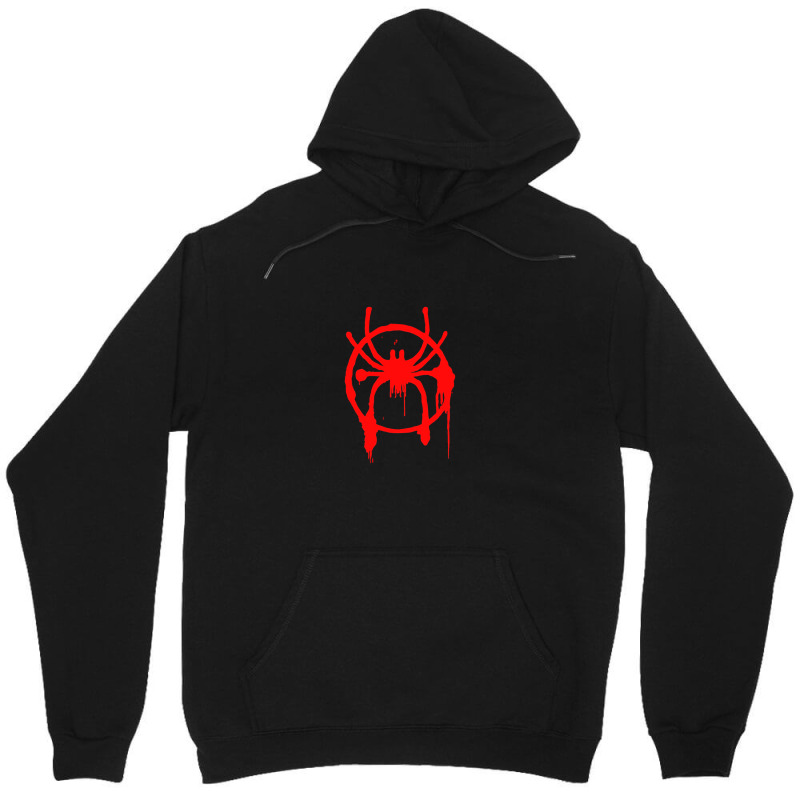 Into The Spider Verse Symbol Miles Morales Unisex Hoodie by cm-arts | Artistshot