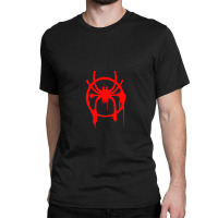 Into The Spider Verse Symbol Miles Morales Classic T-shirt | Artistshot