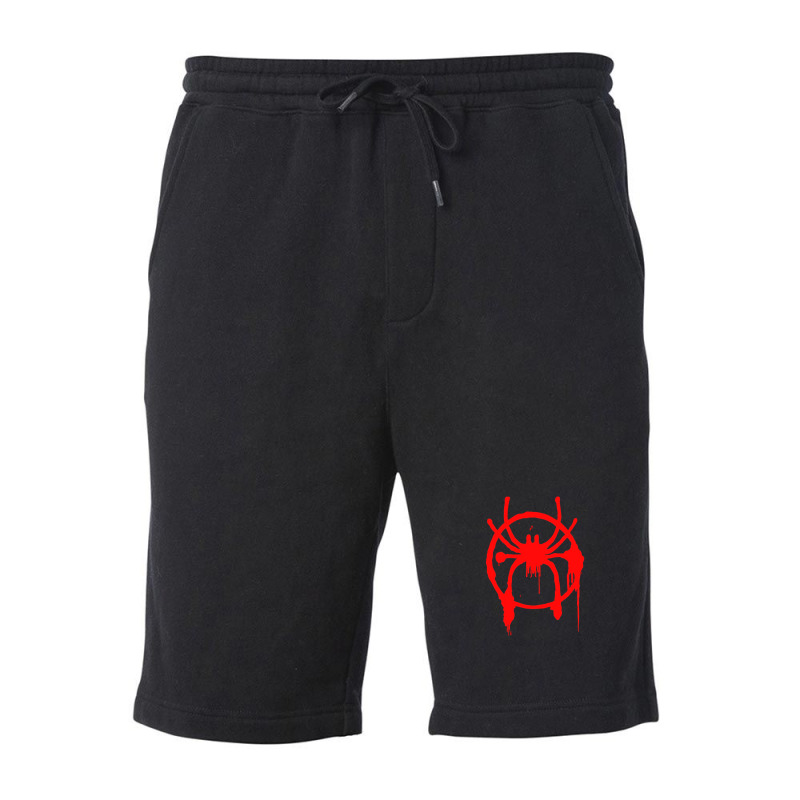 Into The Spider Verse Symbol Miles Morales Fleece Short by cm-arts | Artistshot