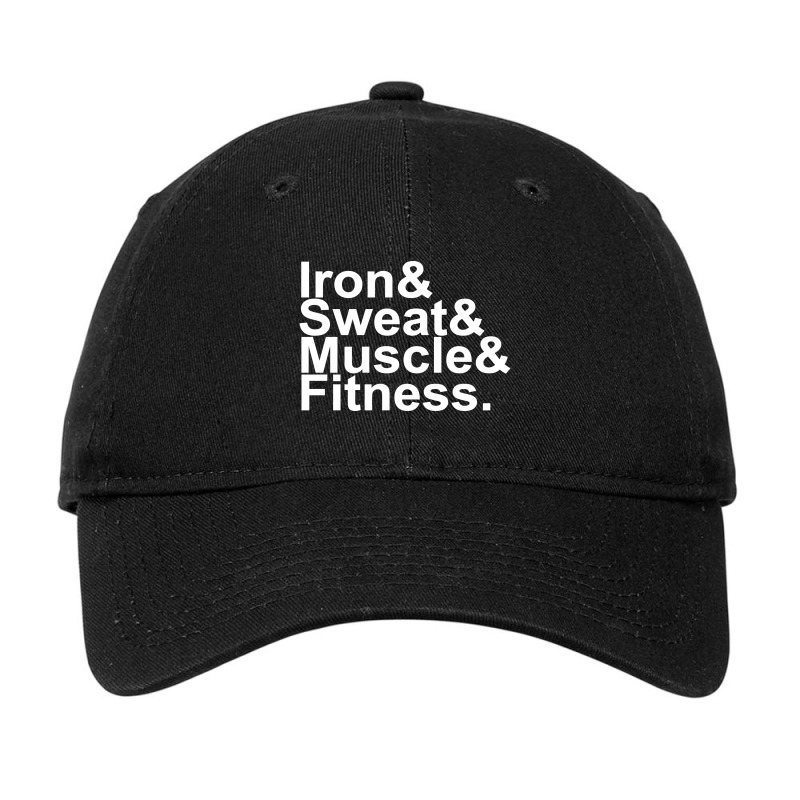 Iron & Sweat & Muscle & Fitness Adjustable Cap | Artistshot