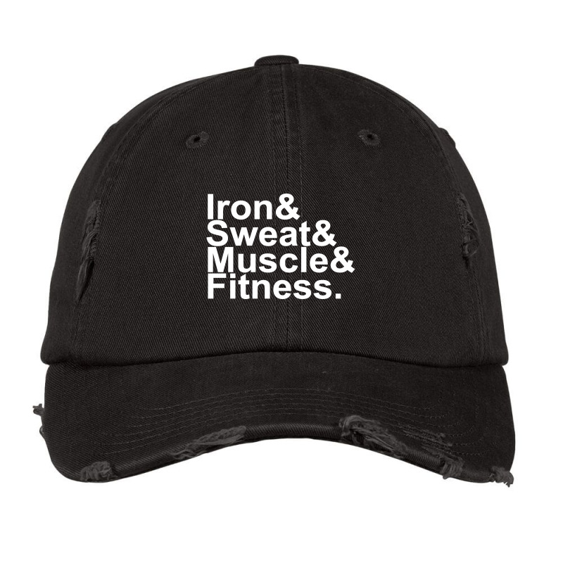 Iron & Sweat & Muscle & Fitness Vintage Cap | Artistshot