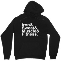 Iron & Sweat & Muscle & Fitness Unisex Hoodie | Artistshot