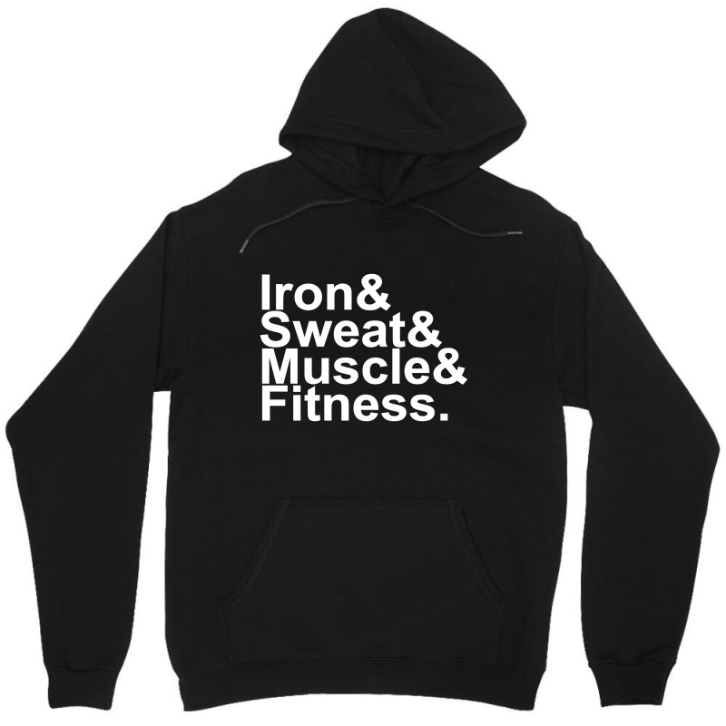 Iron & Sweat & Muscle & Fitness Unisex Hoodie | Artistshot