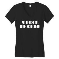 Stock Broker Lazy Halloween Costume Funny Sweatshirt Women's V-neck T-shirt | Artistshot