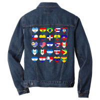 All Latin American Flags Countries Hispanic Latino Pride T Shirt Men Denim Jacket | Artistshot