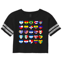 All Latin American Flags Countries Hispanic Latino Pride T Shirt Scorecard Crop Tee | Artistshot