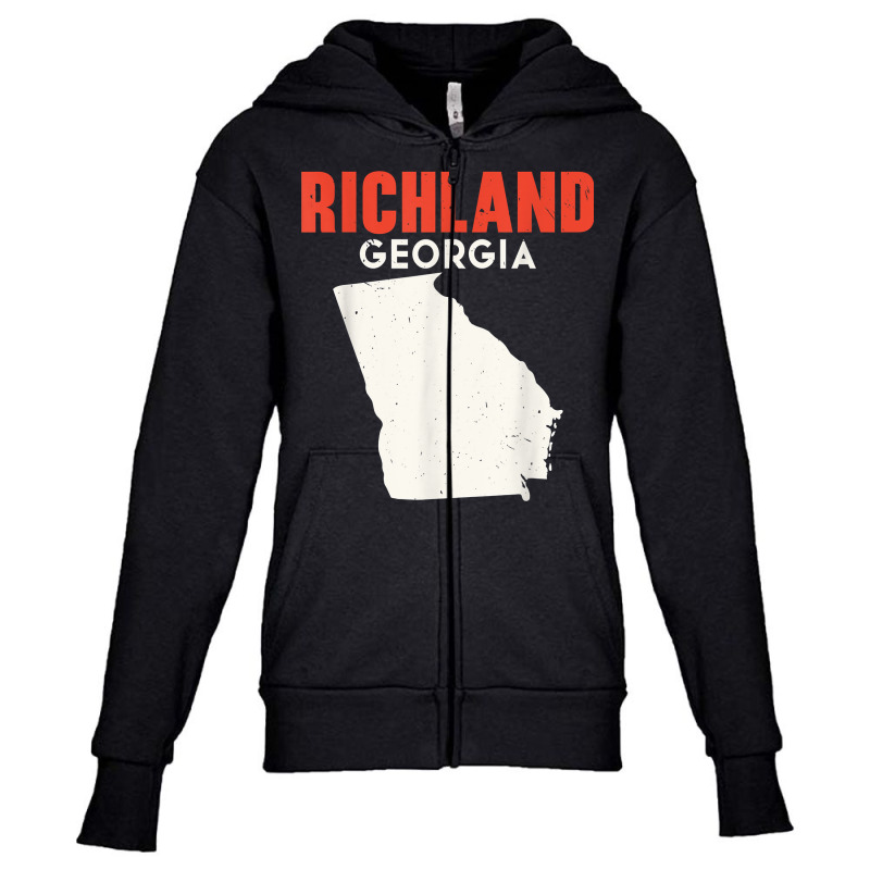 Richland Georgia Usa State America Travel Georgian Atlanta T Shirt Youth Zipper Hoodie by cm-arts | Artistshot