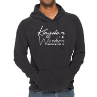 Kingdom Worker Faith In Black And White Christian Tees Vintage Hoodie | Artistshot