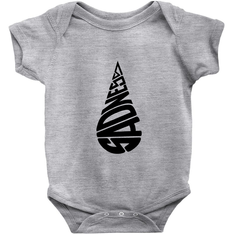 Sadness Calligram Baby Bodysuit | Artistshot