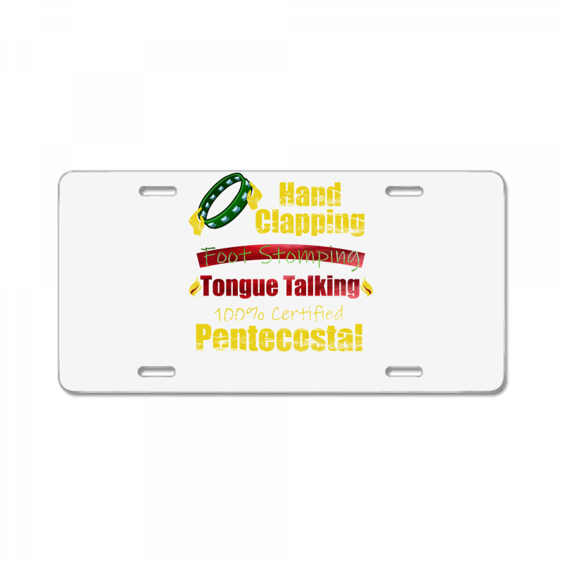 Hand Clapping Foot Stomping Tongue Talking Pentecostal Gifts Long Slee License Plate | Artistshot