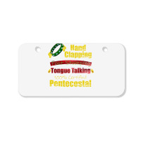 Hand Clapping Foot Stomping Tongue Talking Pentecostal Gifts Long Slee Bicycle License Plate | Artistshot