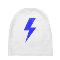 Retro Distressed Blue Lightning Bolt Sweatshirt Baby Beanies | Artistshot