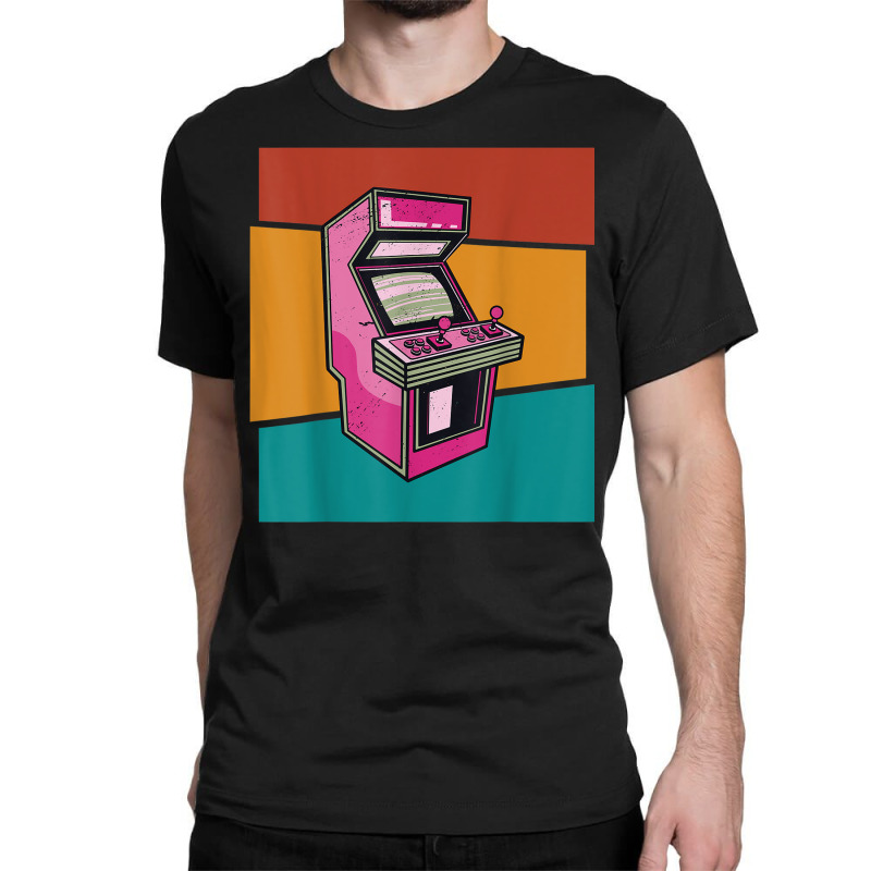 Retro Arcade Game Machine 80s Vintage Gamer Classic T-shirt by Stunner | Artistshot