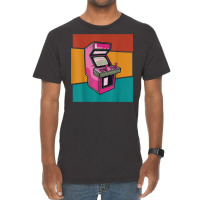 Retro Arcade Game Machine 80s Vintage Gamer Vintage T-shirt | Artistshot