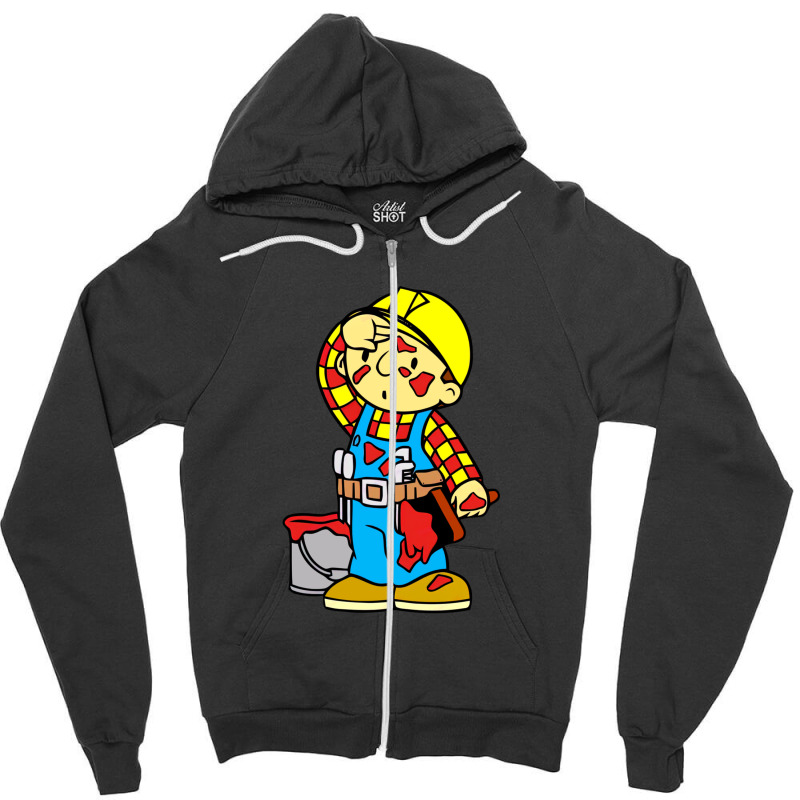 Bob The Builder Funny .png Zipper Hoodie | Artistshot