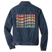 Paso Robles Ca Winery California Wine Bachelorette Retro T Shirt Men Denim Jacket | Artistshot