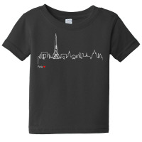 Paris Eiffel Tower Panorama Souvenir T Shirt Baby Tee | Artistshot