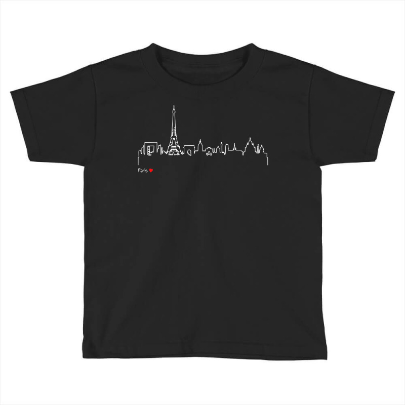 Paris Eiffel Tower Panorama Souvenir T Shirt Toddler T-shirt | Artistshot