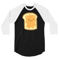 Peanut Butter Lover Powered By Peanut Butter T Shirt 3/4 Sleeve Shirt | Artistshot