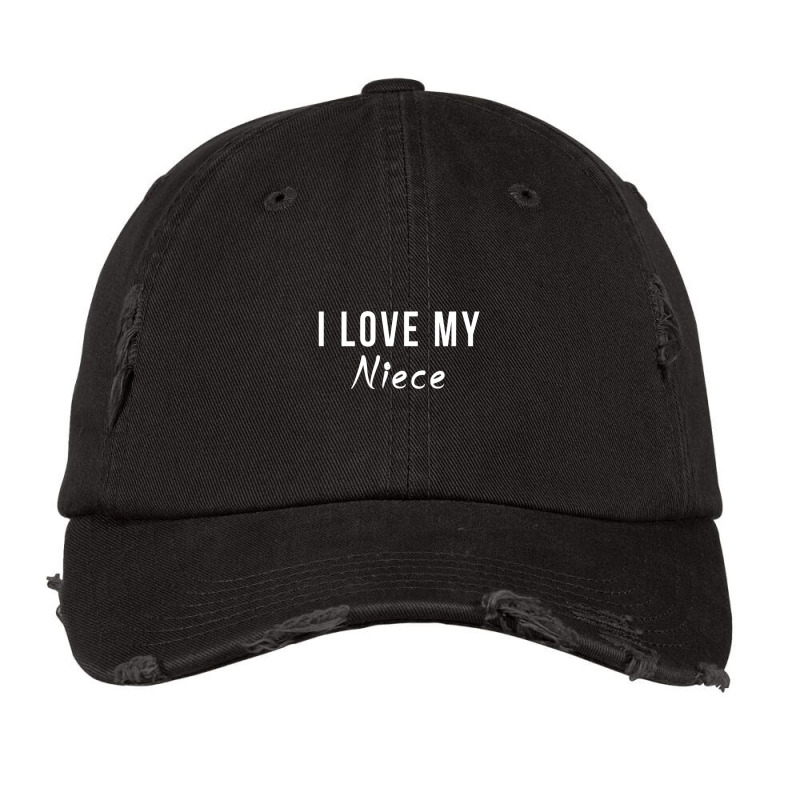 I Love My Niece Relative Vintage Cap by cm-arts | Artistshot