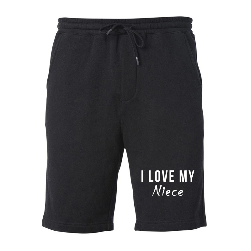 I Love My Niece Relative Fleece Short by cm-arts | Artistshot