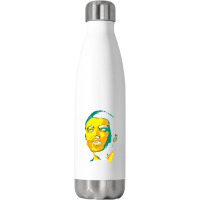 Jimmie Rodgers James Charles Rodgers The Father Of Country Music The B Stainless Steel Water Bottle | Artistshot