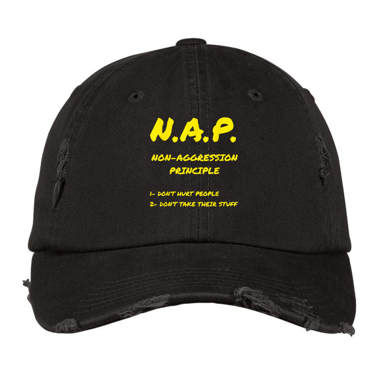 Non Aggression Principle Nap Ancap Anarchist Libertarian T Shirt Vintage Cap by gyzhahykaete | Artistshot