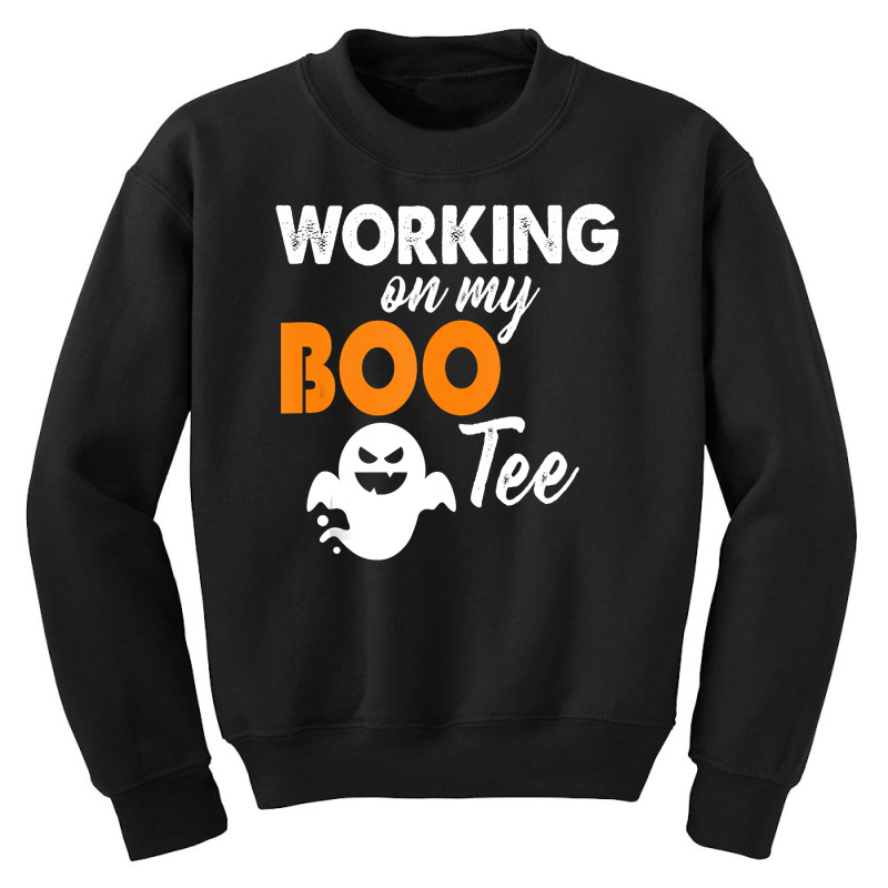 Funny Working On My Bootee Halloween Booty Glutes Youth Sweatshirt by Thanhhuong90 | Artistshot