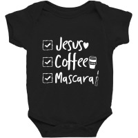 Checklist Jesus Coffee Mascara Baby Bodysuit | Artistshot