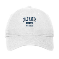 Coldwater Michigan Mi Vintage Athletic Sports Design T Shirt Adjustable Cap | Artistshot