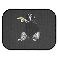 Monkey Shooting Banana Rear Car Mat | Artistshot