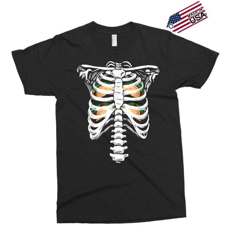 Skeleton Rib Cage Halloween Stop Staring At My Tacos T Shirt Exclusive T-shirt by cm-arts | Artistshot