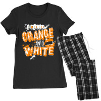 I Bleed Orange And White Tennessee Women's Pajamas Set | Artistshot